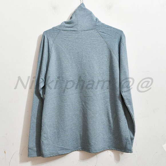 NWT 32 Degrees ladies Funnel Neck Pullover in  iron curtain - Picture 5 of 5